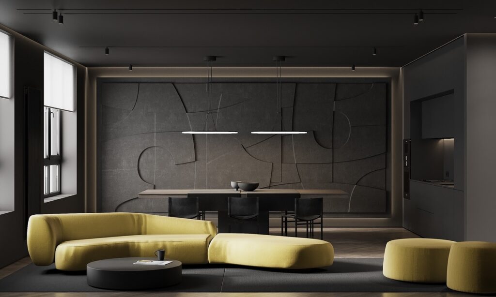 如何用深色紋理創造大膽的裝飾-此間設計