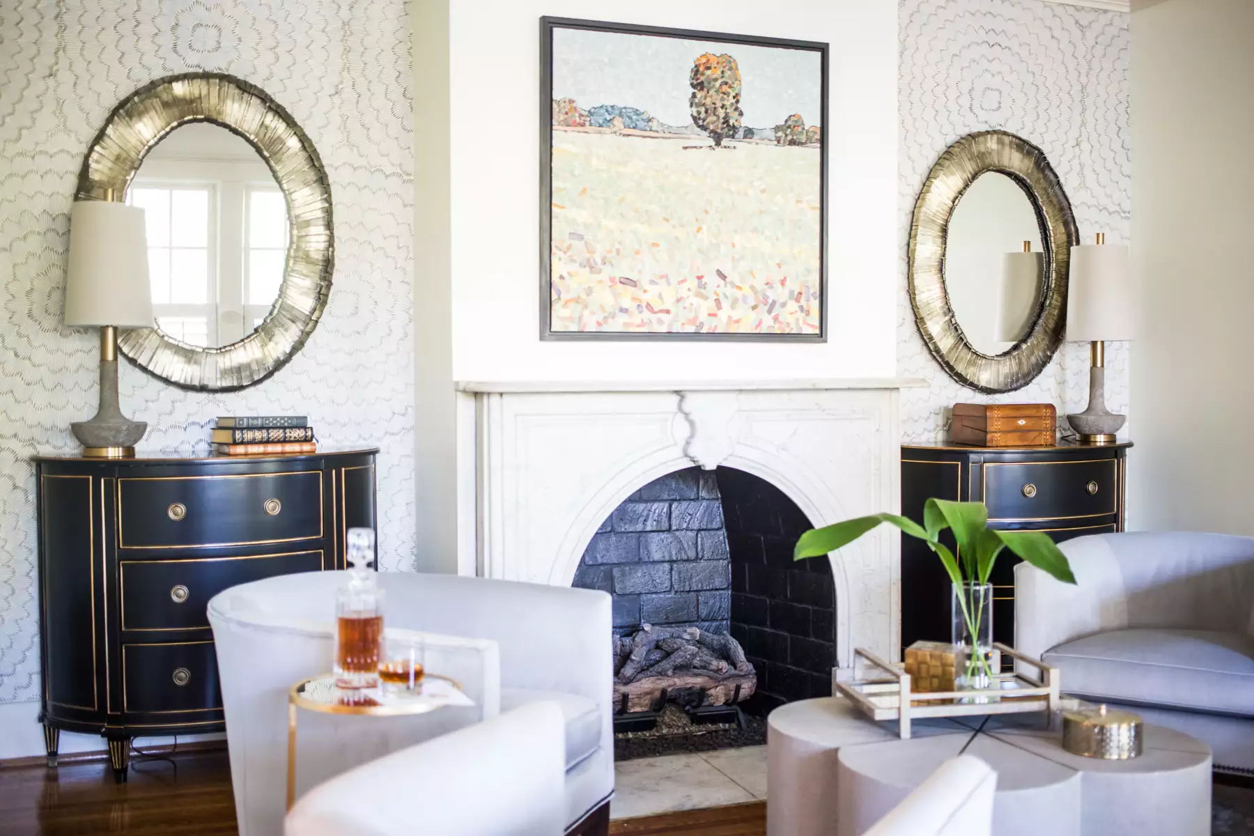 對稱的傳統室內設計