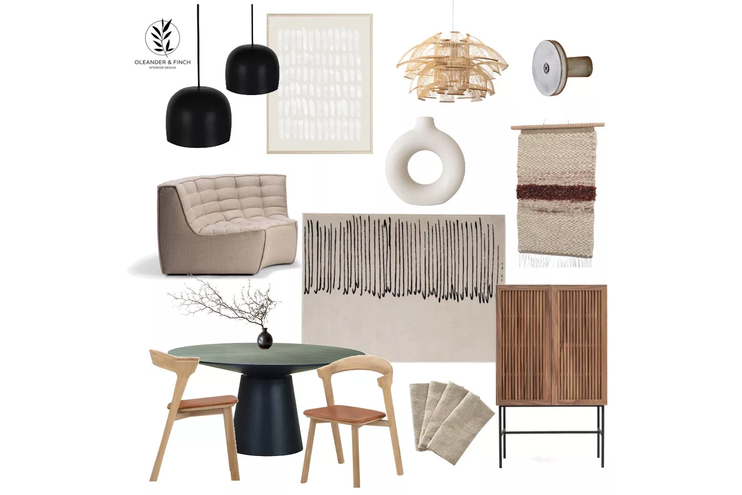 日本風格的情緒板 