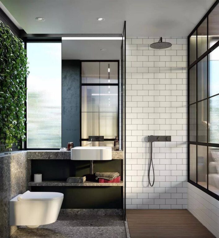 衛生間面積小,毛巾架掛哪里好?-此間設計