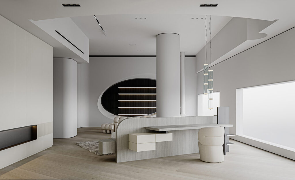 極簡(jiǎn)大平層布置