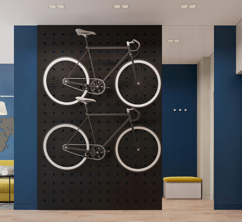 黃藍色的邂逅，營造活潑的家庭氛圍