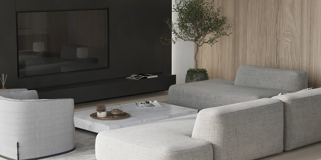 經典黑白灰營造家庭氛圍