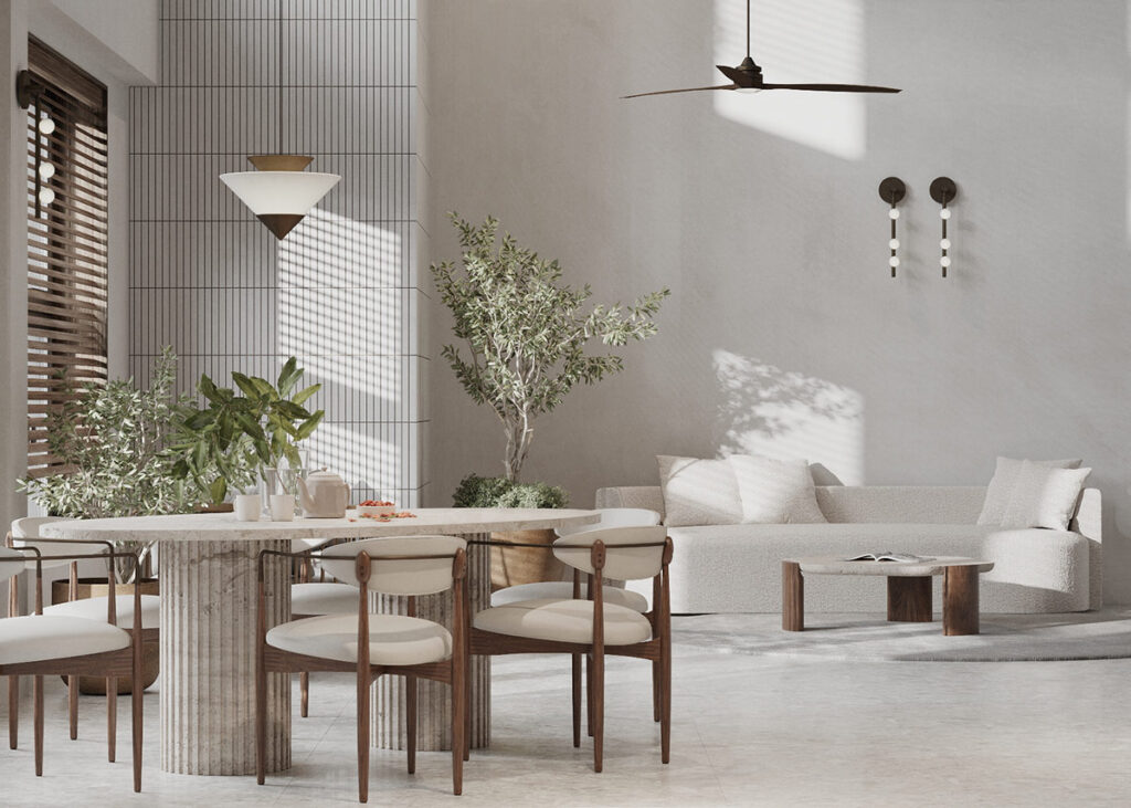 簡單色彩和材質(zhì)搭配出獨(dú)特的裝飾-此間設(shè)計