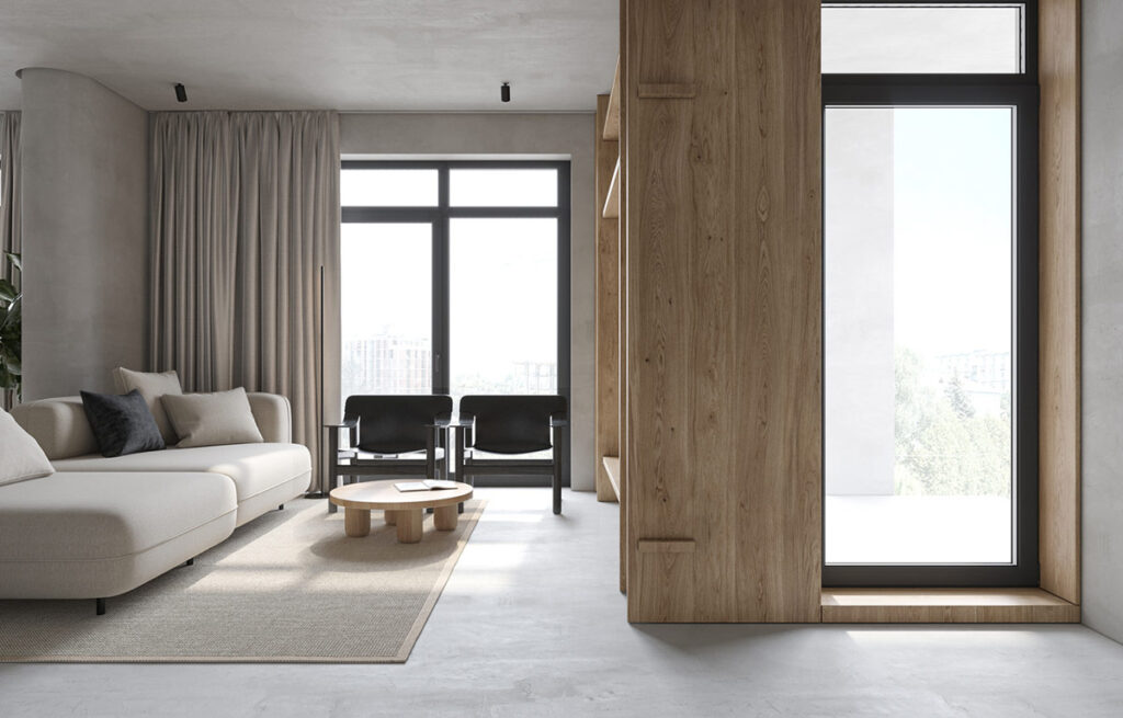 微水泥裝修最大限度的減少浮夸的造型-此間設計