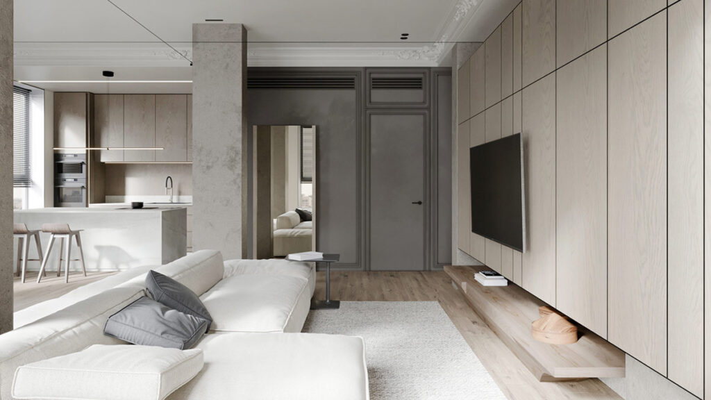 經典的灰色裝飾處理-此間設計