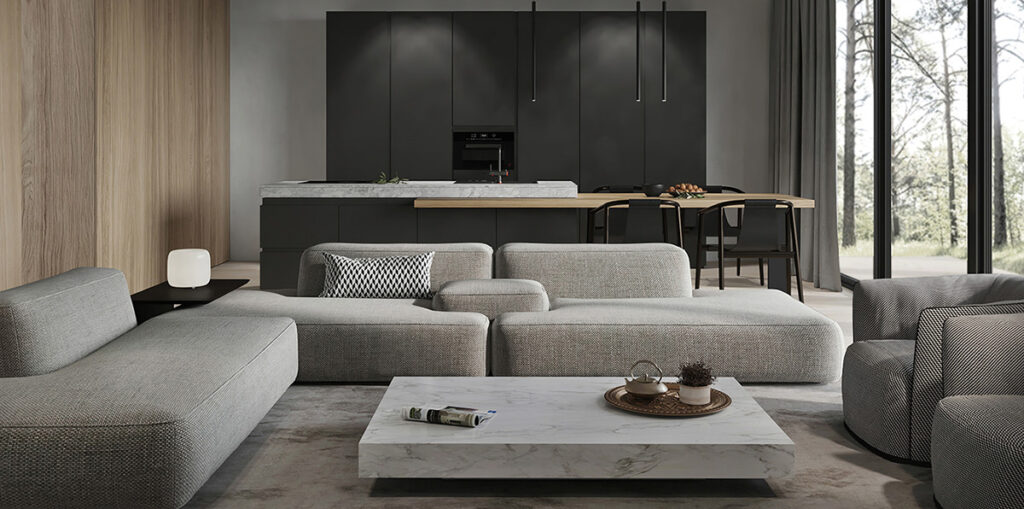 經(jīng)典黑白灰營(yíng)造家庭氛圍-此間設(shè)計(jì)