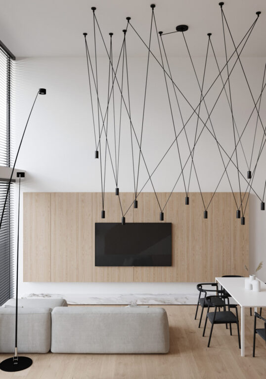 如何完善黑色、白色、木色和灰色的色彩搭配-此間設計