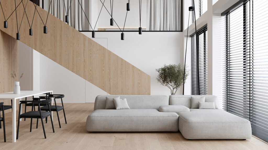 如何完善黑色、白色、木色和灰色的色彩搭配