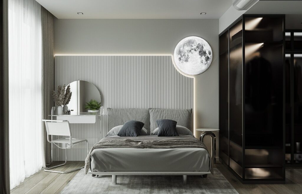 太空主題元素的裝飾設計-此間設計