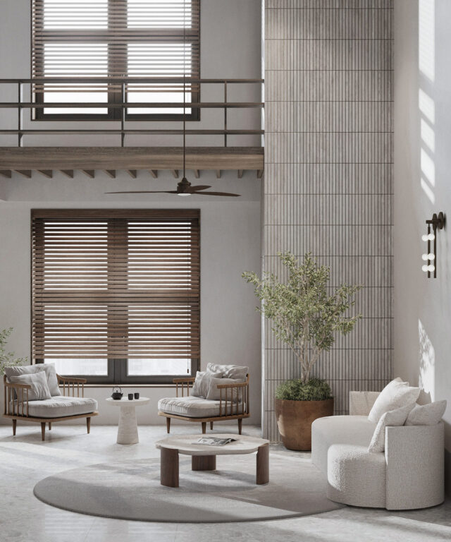 簡單色彩和材質(zhì)搭配出獨(dú)特的裝飾-此間設(shè)計