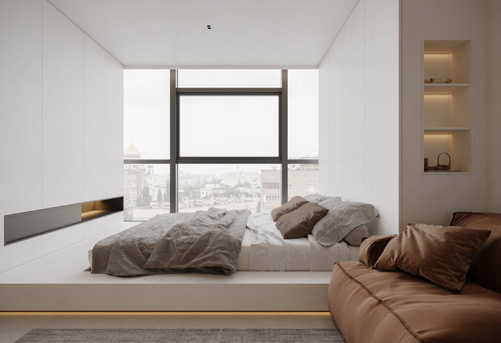 現代簡裝風格暖色調搭配-此間設計