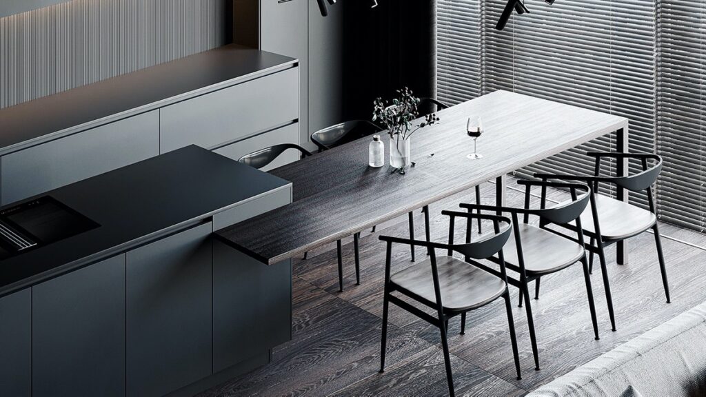 昆明冷色調避暑裝修參考案例-此間設計