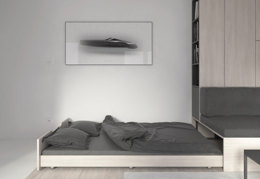 昆明極簡公寓空間裝修合理運用布局-此間設計